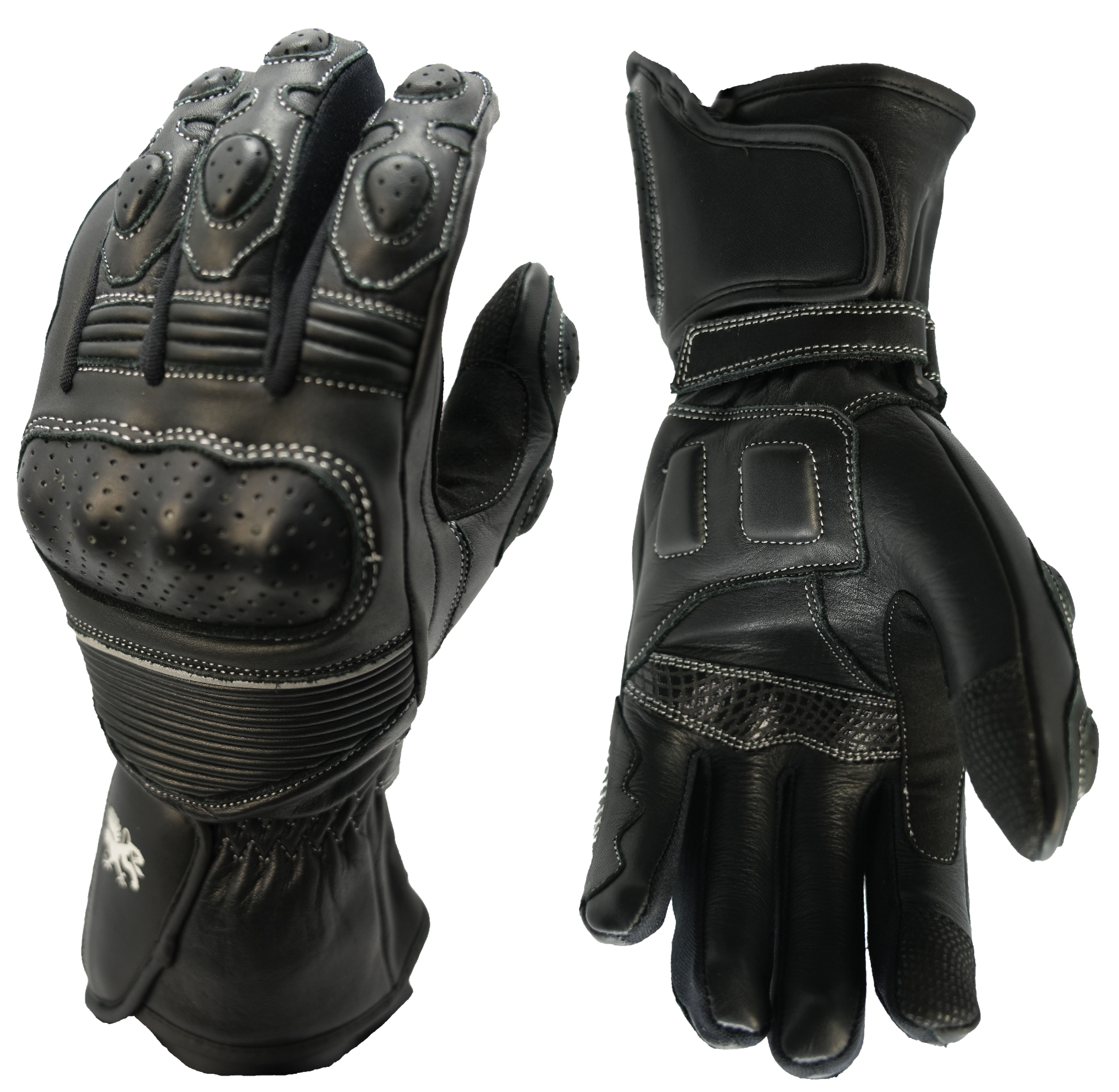 小物 00s FUGA python leather zip glove julius Gryphon Eclipse Leather Motorcycle Gloves