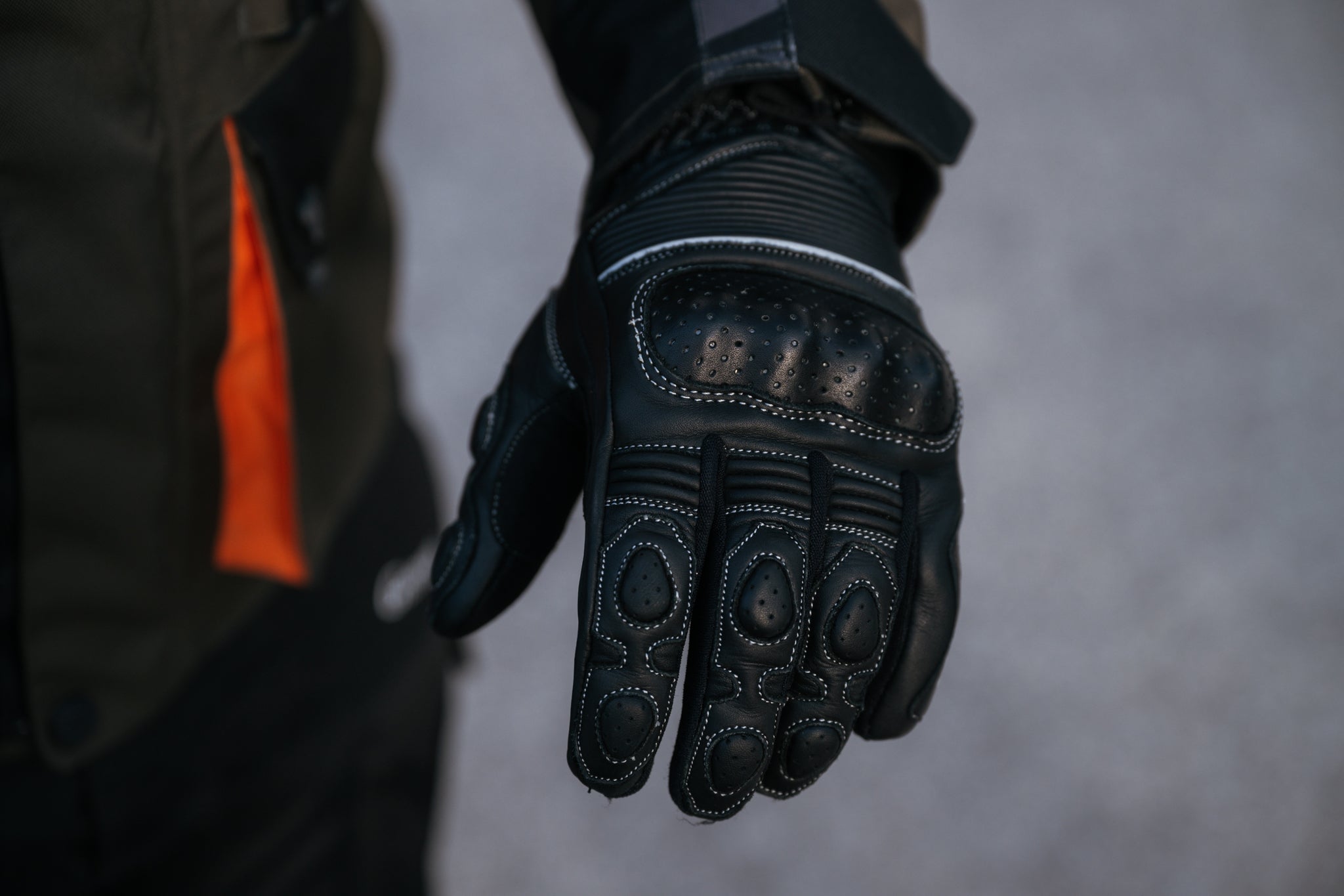 Gryphon Eclipse Leather Motorcycle Gloves