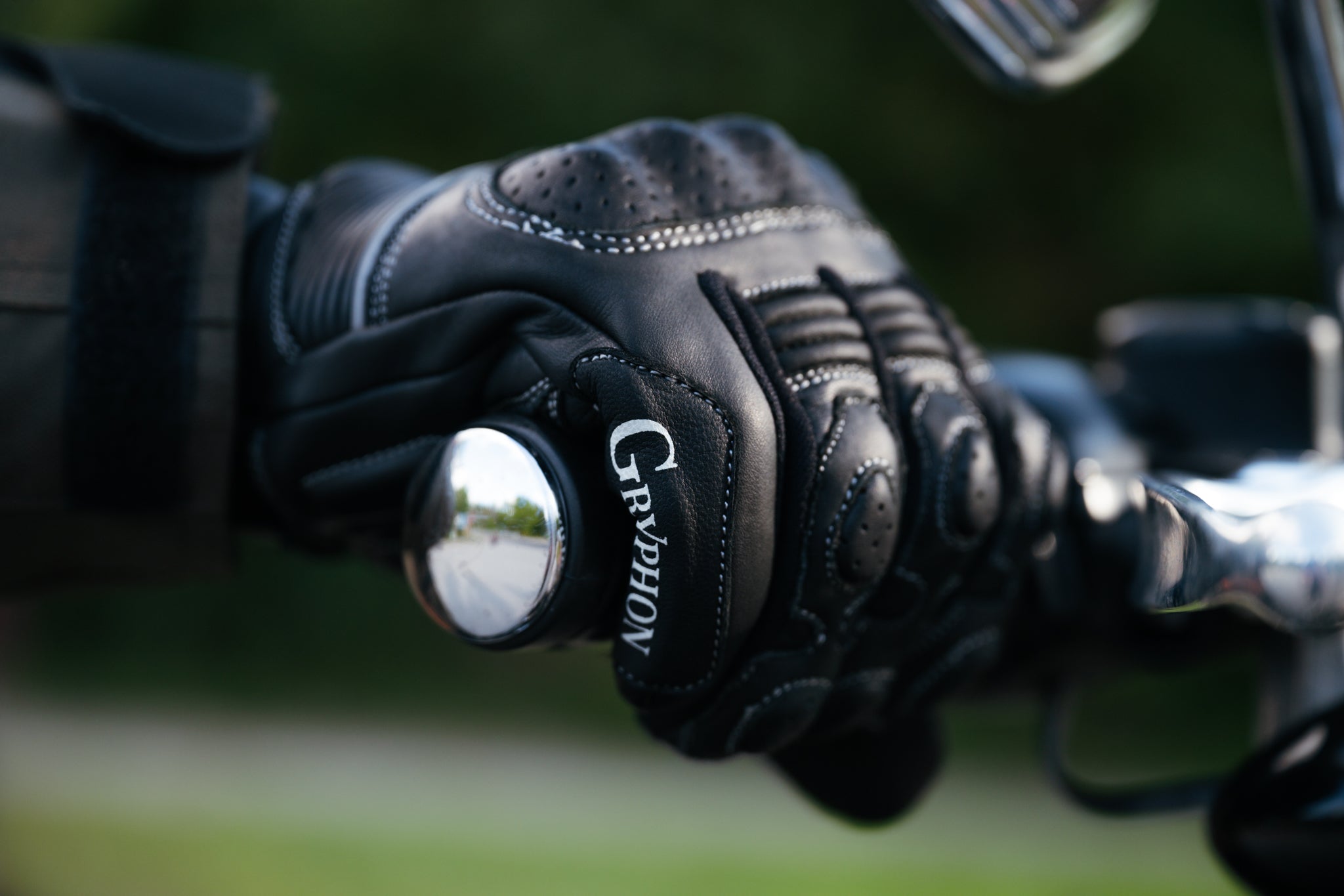 Gryphon Eclipse Leather Motorcycle Gloves