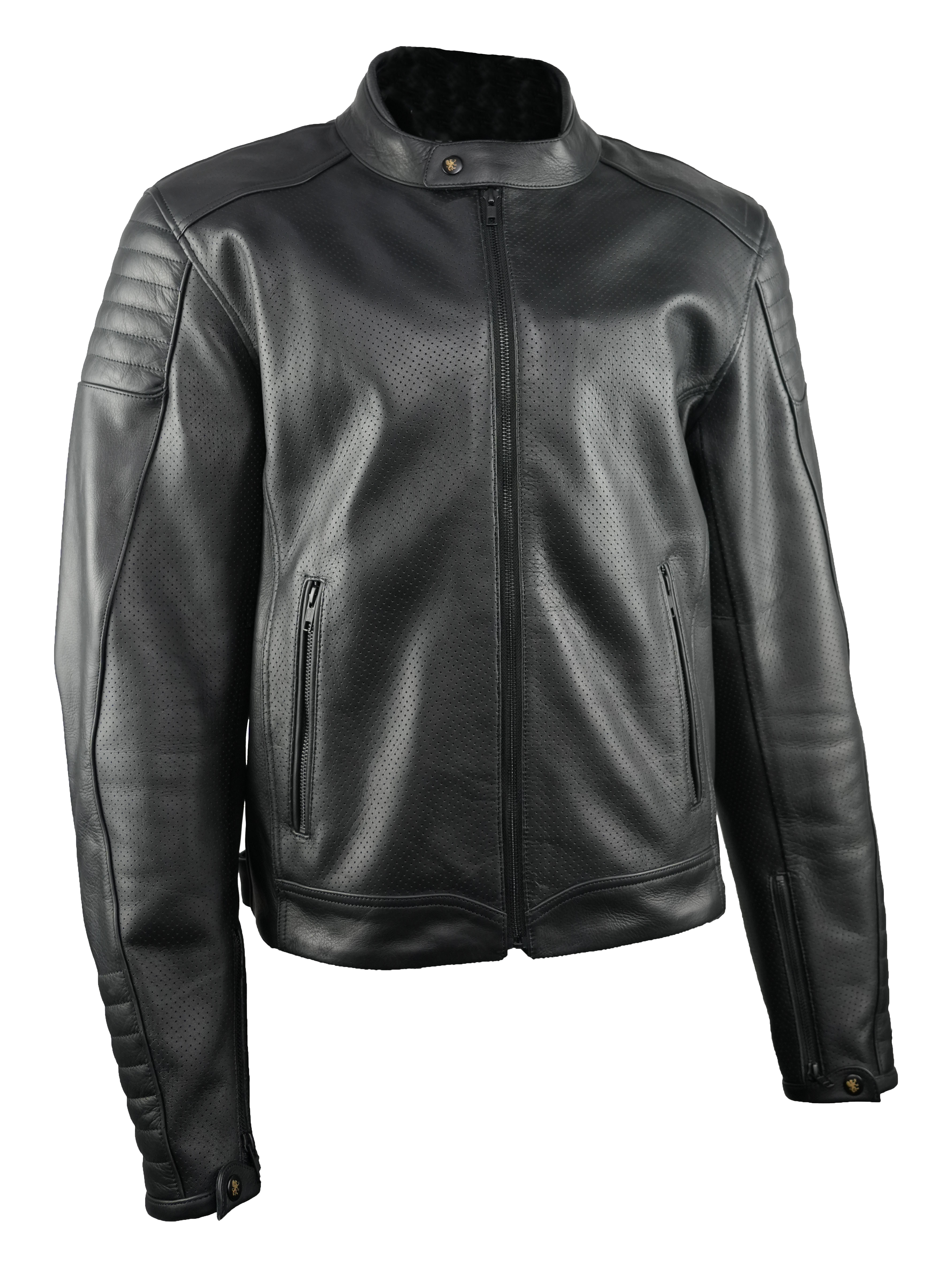 Gryphon Men's Black Hills Perforated Leather Jacket