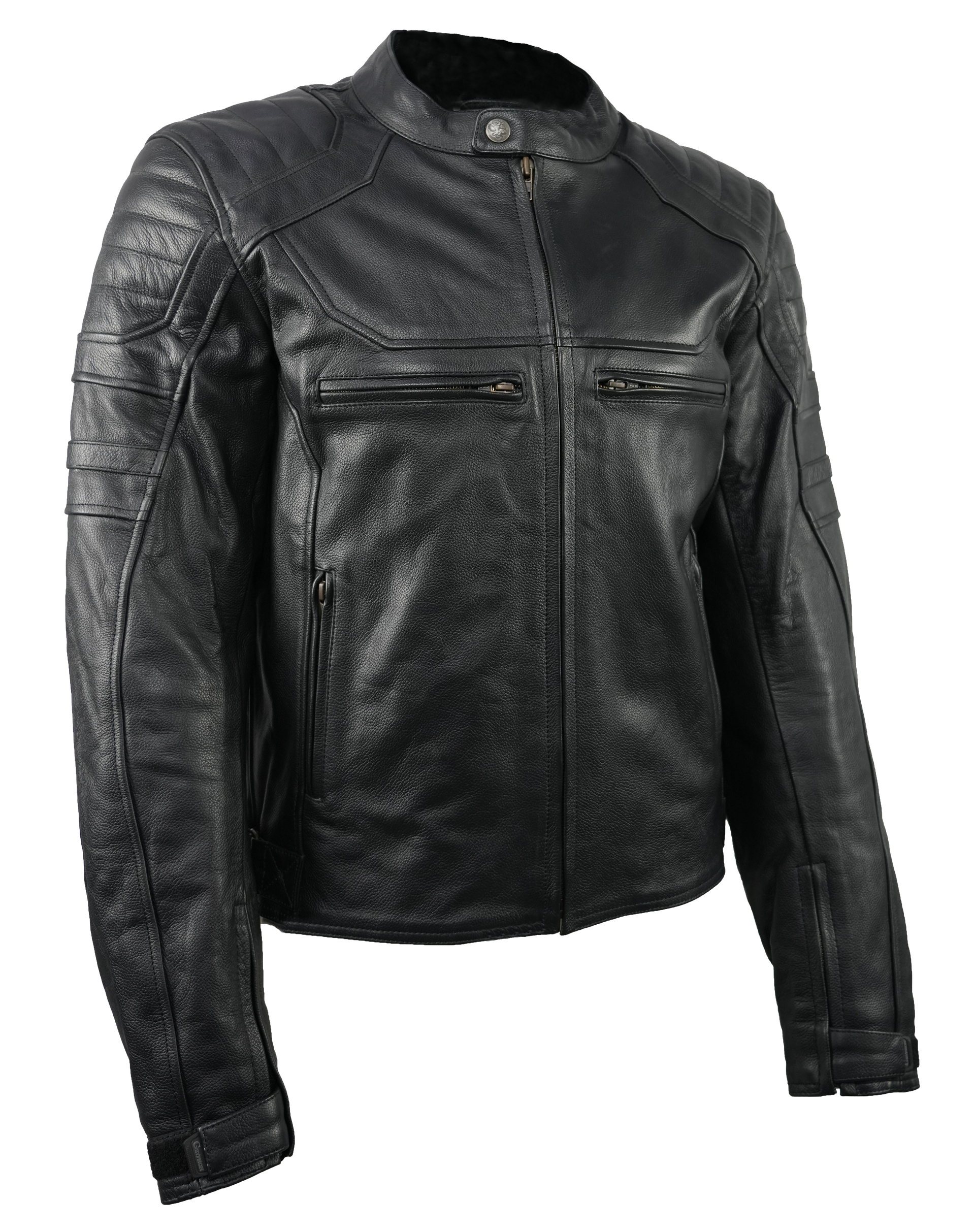 Gryphon Men's Portland Leather Motorcycle Jacket