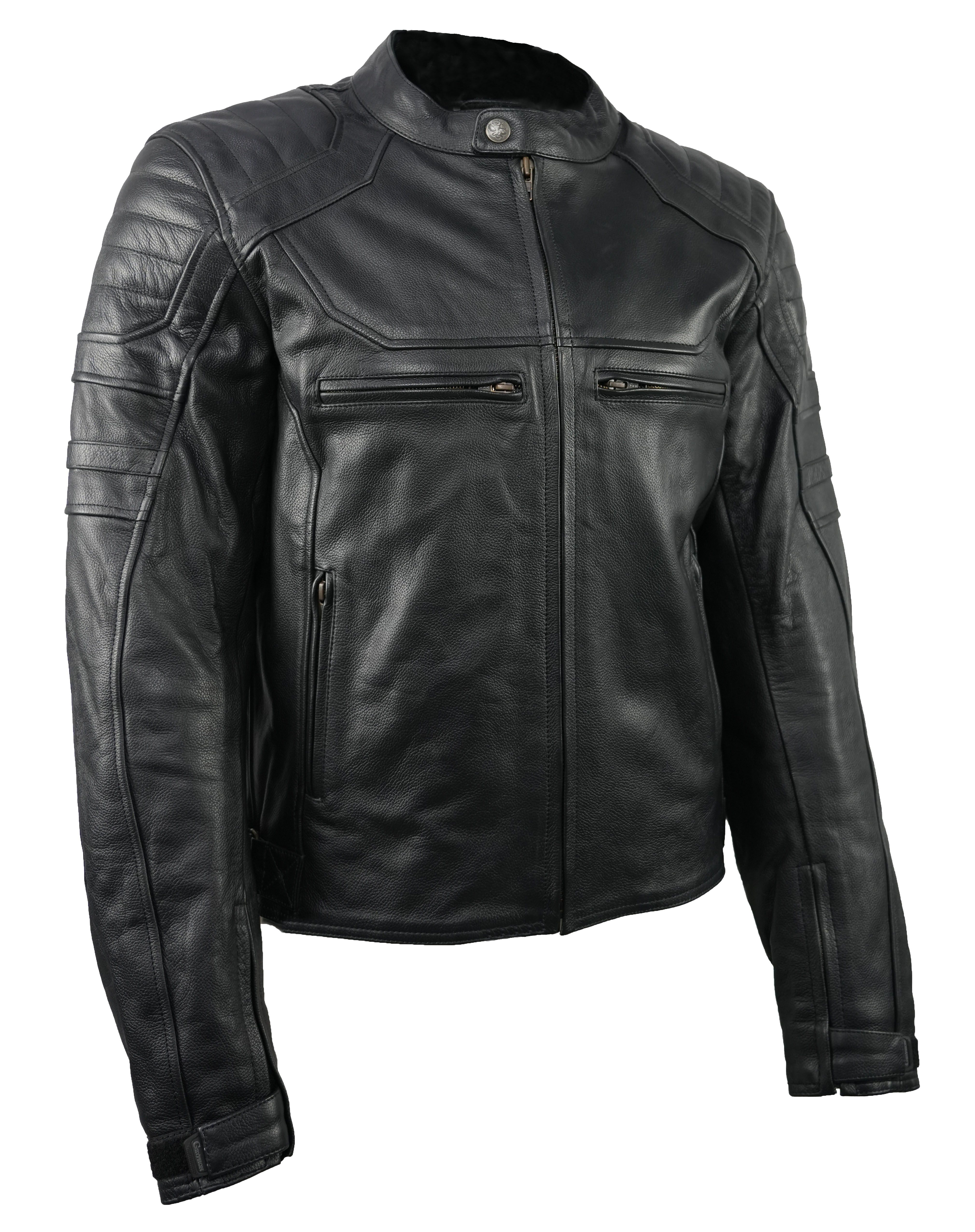 Gryphon Men's Portland Leather Motorcycle Jacket
